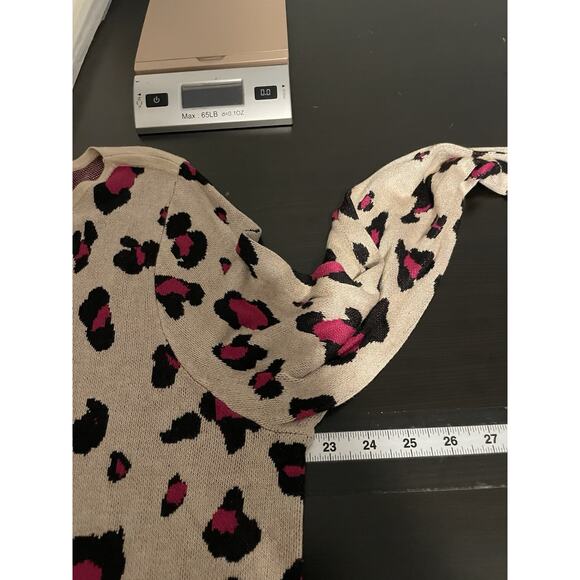 Chicos Womens Top Size 3 US XL Animal Print Long Sleeve Modern Artsy Mob Wife - Picture 4 of 6